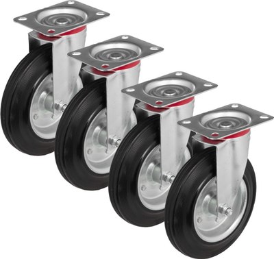 Комплект колес для тележки складской Стелла-техник 4001-160K4 - фото