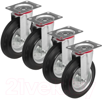 Комплект колес для тележки складской Стелла-техник 4001-200K4 - фото