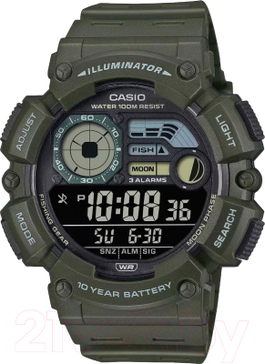 Часы наручные мужские Casio WS-1500H-3B - фото
