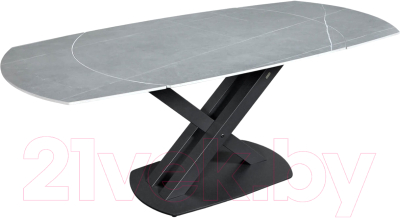 Обеденный стол Sheffilton SHT-T75 (серый светлый/черный) - фото