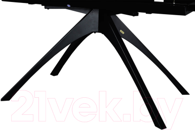 Обеденный стол Sheffilton SHT-T76 (белый мрамор/черный)