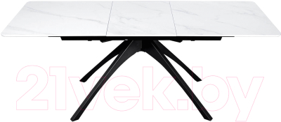 Обеденный стол Sheffilton SHT-T76 (белый мрамор/черный)