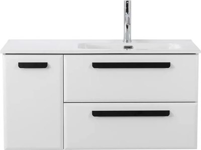 Тумба под умывальник Cezares ECO-CER-N-1000-2C-1A-SO-BL-R - фото