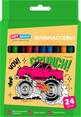 Фломастеры ArtSpace Машинки / WP_92270 - фото