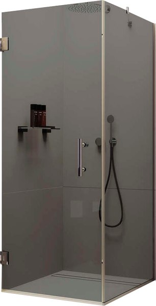 Душевой уголок MaybahGlass MGY-1309-4 (графитовое стекло/хром глянцевый) - фото