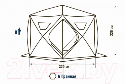 Палатка Higashi Camo Sota Hot DC / 05208