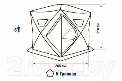 Палатка Higashi Winter Camo Penta Pro / 01398