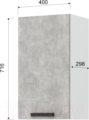 Шкаф навесной для кухни Mio Tesoro Пасадена ШВ 400