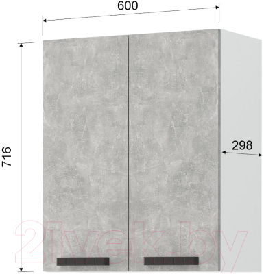 Шкаф навесной для кухни Mio Tesoro Пасадена ШВ 600
