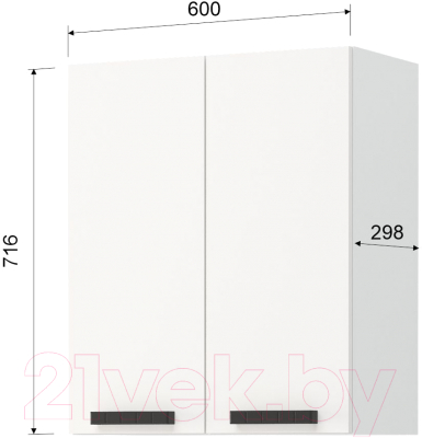 Шкаф навесной для кухни Mio Tesoro Пасадена ШВ 600