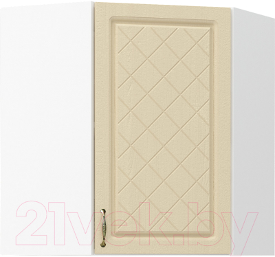 Шкаф навесной для кухни Mio Tesoro Модена ШВУ 600 угловой - фото