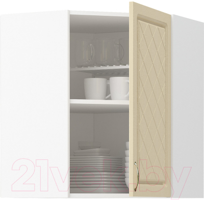 Шкаф навесной для кухни Mio Tesoro Модена ШВУ 600 угловой