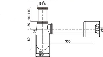 Сифон D&K DC9071