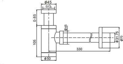 Сифон D&K DC907416