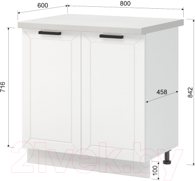 Шкаф-стол кухонный Mio Tesoro Альфа ШН 800