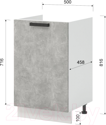 Шкаф под мойку Mio Tesoro Пасадена ШНМ 500