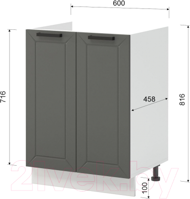 Шкаф под мойку Mio Tesoro Альфа ШНМ 600