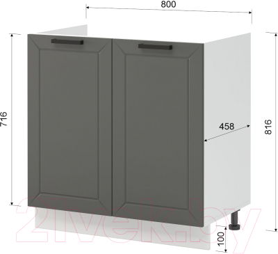 Шкаф под мойку Mio Tesoro Альфа ШНМ 800