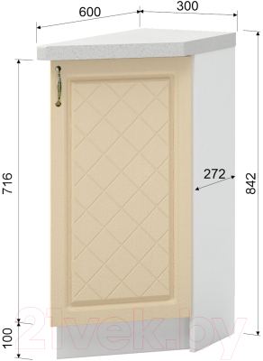 Шкаф-стол кухонный Mio Tesoro Модена ШНТ 300