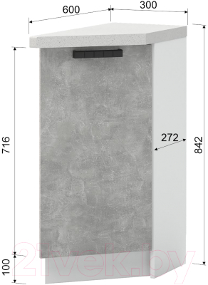 Шкаф-стол кухонный Mio Tesoro Пасадена ШНТ 300