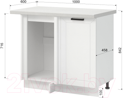 Шкаф под мойку Mio Tesoro Альфа ШНУ 1000-М