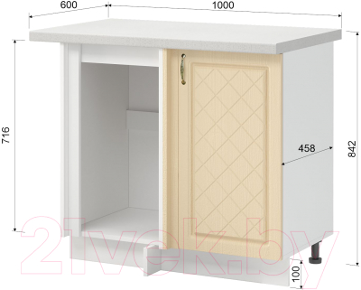 Шкаф под мойку Mio Tesoro Модена ШНУ 1000-М