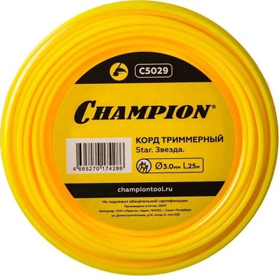 Леска для триммера Champion C5029 - фото