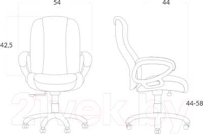 Кресло офисное Бюрократ CH-W327