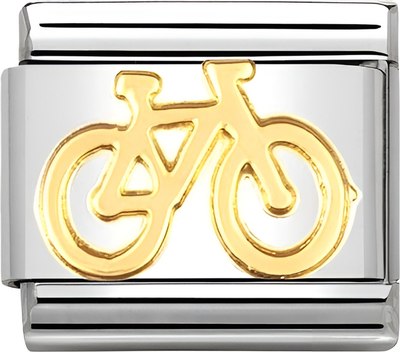 Звено для браслета NominatioN Золотой Велосипед 030108/04