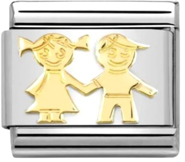 Звено для браслета NominatioN Брат с сестрой 030162/69 - фото