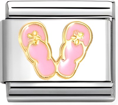 Звено для браслета NominatioN Розовые шлепанцы 030272/89 - фото