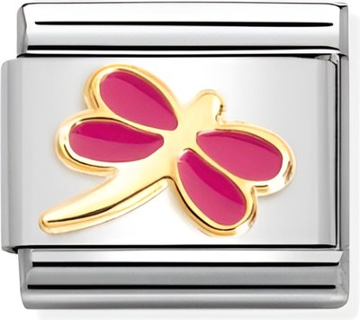 Звено для браслета NominatioN Розовая стрекоза 030285/57 - фото