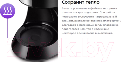 Капельная кофеварка Kitfort КТ-7260