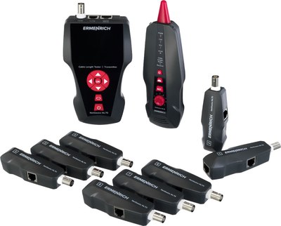 Кабельный тестер Ermenrich NetGeeks Измеритель длины кабеля NL70 / 82555 - фото