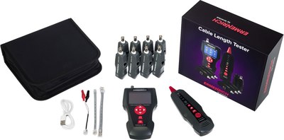 Кабельный тестер Ermenrich NetGeeks Измеритель длины кабеля NL70 / 82555