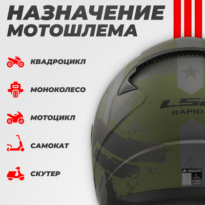 Мотошлем LS2 FF353 Rapid 2 Thunder Birds