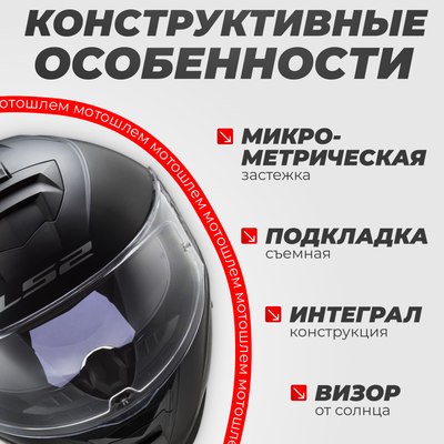 Мотошлем LS2 FF800 Storm II Solid