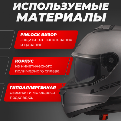 Мотошлем LS2 FF808 Stream 2 Solid