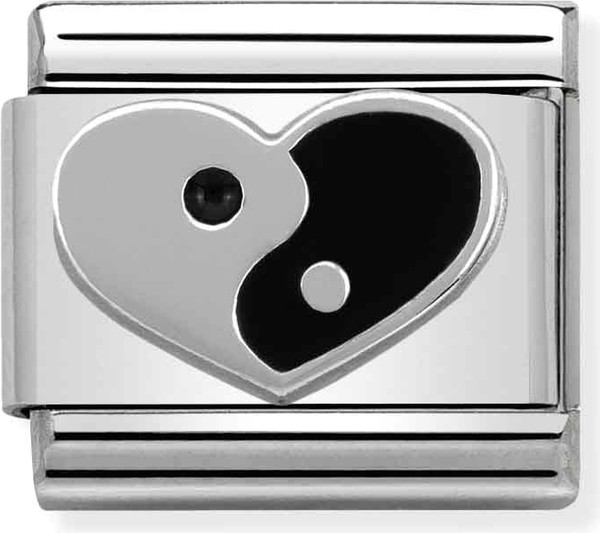 Звено для браслета NominatioN Сердце Инь-Янь 330202/20 - фото