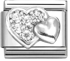 Звено для браслета NominatioN Двойное сердце 330304/47 - фото