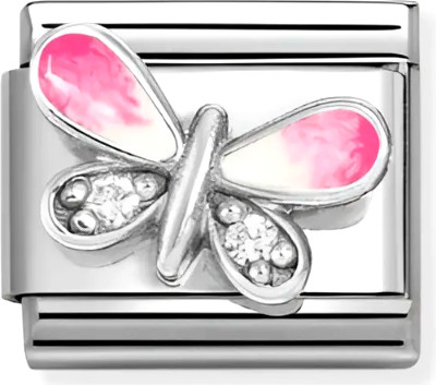 Звено для браслета NominatioN Бабочка с розовыми крыльями 330321/09 - фото