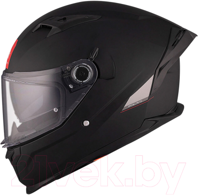 Мотошлем MT Helmets Braker SV Solid (M, глянцевый черный)