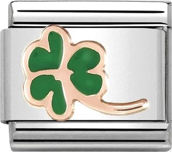 Звено для браслета NominatioN Зеленый клевер 430202/01 - фото
