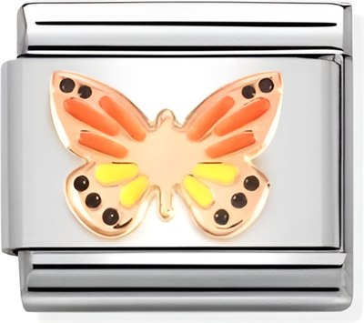 Звено для браслета NominatioN Разноцветная бабочка 430202/17 - фото