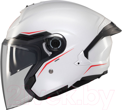 Мотошлем MT Helmets Cosmo SV Solid (M, глянцевый белый)