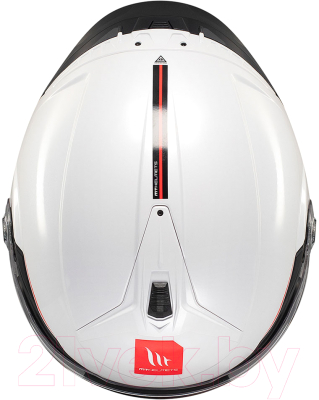 Мотошлем MT Helmets Cosmo SV Solid (M, глянцевый белый)