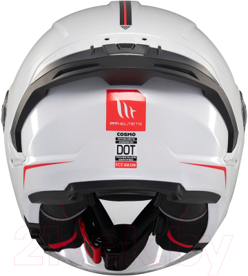 Мотошлем MT Helmets Cosmo SV Solid (M, глянцевый белый)