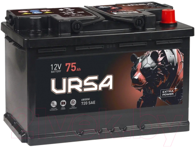 Автомобильный аккумулятор Ursa Extra Power 6СТ R+ - фото