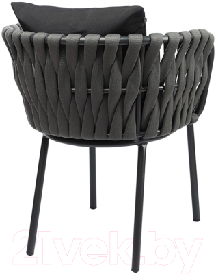 Стул садовый Bergenson Bjorn Braid / BB0000812 (серый/черный)