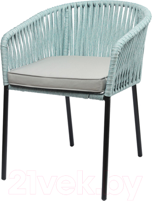 Стул садовый Bergenson Bjorn Reed / BB0000814 (черный/серо-голубой) - фото